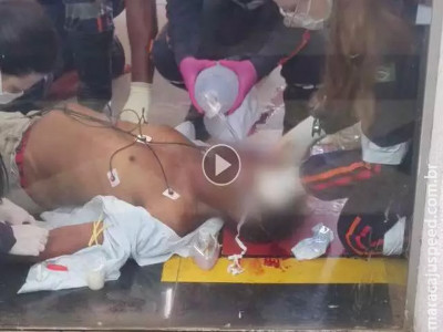 Homem é espancado em frente a supermercado na Guaicurus