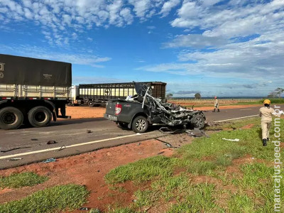 Acidente mata 5 na MS-040, entre elas 2 crianças