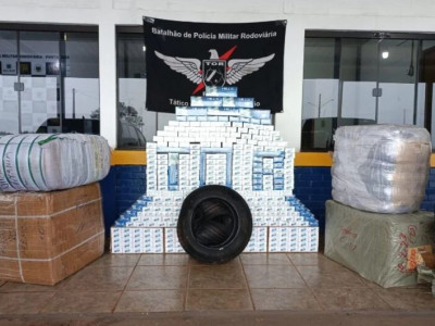 Contrabando de cigarros avaliado em quase R$ 90 mil é apreendido