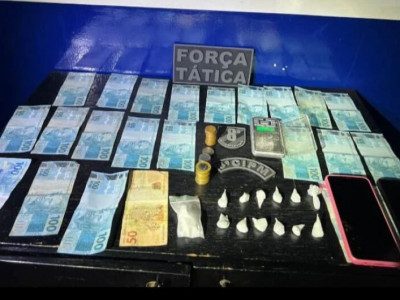 Homem é preso em flagrante por tráfico de drogas