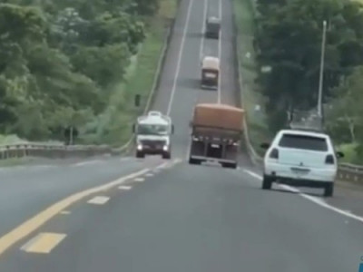 Motorista bêbado faz manobras arriscadas na BR-163 e vai preso