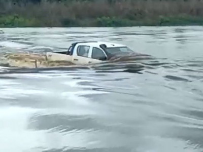 Período de chuva intensa provoca enchente em Porto Rolon