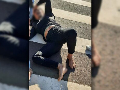 Motociclista quase decepa pé em acidente no Centro de Campo Grande