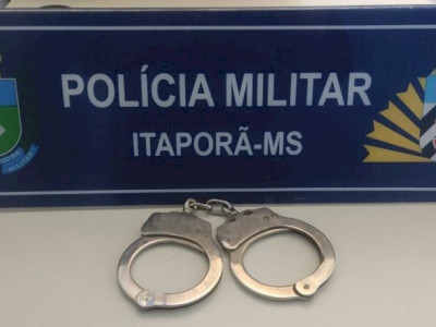 Polícia Militar de Itaporã prende homem com mandado de prisão