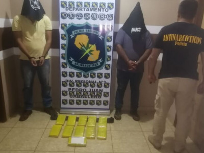 Dupla é presa com mais de 11 kg de cocaína na fronteira