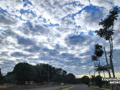 Frente fria avança e quarta-feira terá pancadas de chuva em MS