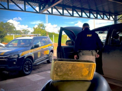 Polícia apreende barra de ouro sem nota fiscal na rodovia BR-158