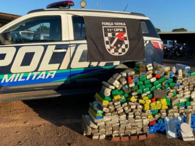 Polícia apreende mais de 300 quilos de maconha em 
