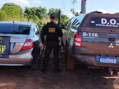 Veículo roubado no Rio Grande do Sul é recuperado em MS
