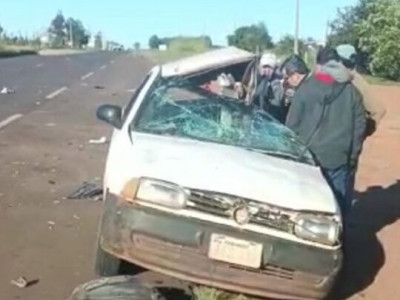 Idoso bate carro e morre ao acessar rodovia em Ponta Porã