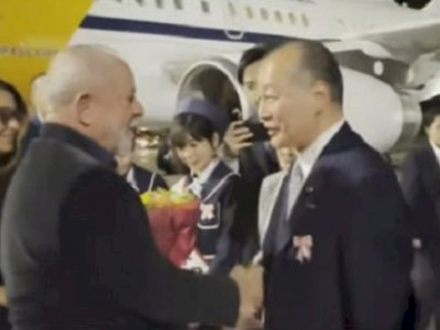 Lula chega a Hiroshima para participar de cúpula do G7