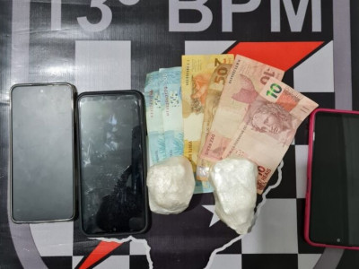 Quatro são presos com 200 gramas de cocaína em Paranaíba