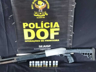 Homem é preso com arma de fogo e munições em rodovia estadual