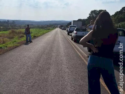 Protesto de indígenas fecha rodovia contra o marco temporal