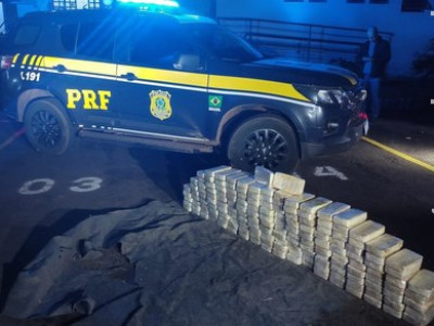 PRF e DENAR apreendem 168 Kg de cocaína em Sidrolândia