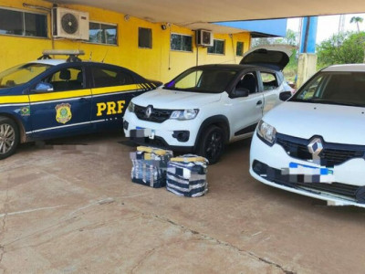 PRF prende dupla por transporte de mais de 70 kg de maconha 