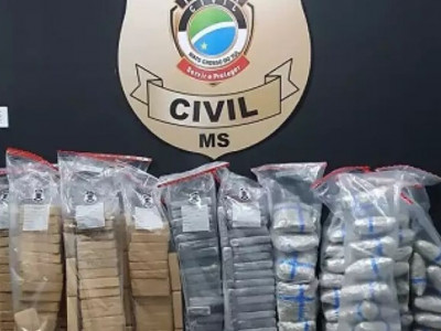 Boliviano é preso com 191 quilos de cocaína e skunk