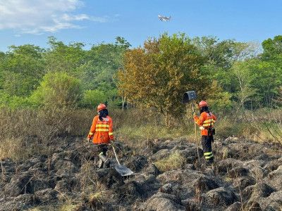 Chuva ajuda em extinção de incêndios no Pantanal de Corumbá