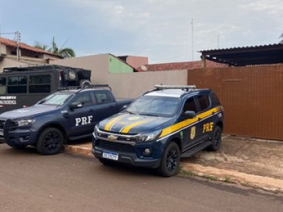 PRF e PC cumprem mandados de busca e apreensão em Terenos (MS) 