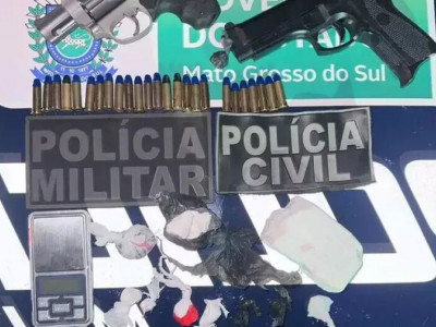 Suspeito de homicídios, jovem é preso com revólver e munições