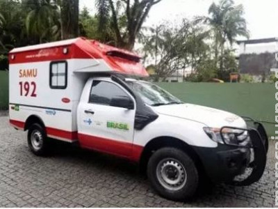 Viatura do SAMU uma Ford RANGER é furtada em Sidrolândia 