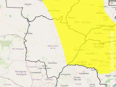 Chuva intensa pode atingir 24 municípios de Mato Grosso do Sul