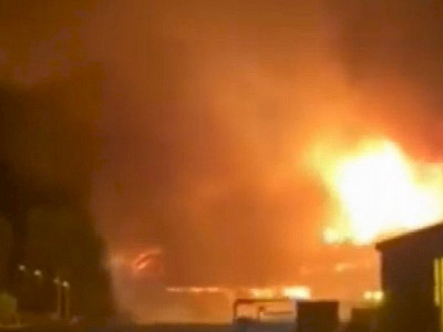 Fogo destrói barracão de usina em Rio Brilhante