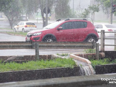 De volta, chuva refresca a tarde de terça-feira em Campo Grande