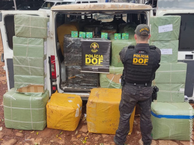 DOF apreende quase dois milhões de reais em materiais de contrabando e descaminho em Ribas do Rio Pardo