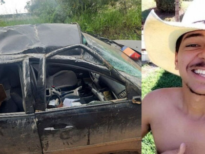 Jovem de MS morre ao capotar caminhonete em estrada no Paraná