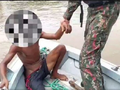 PMA salva homem que estava se afogando no Rio Taquari em Coxim