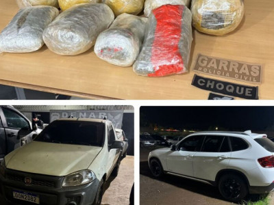 Carros usados no tráfico e drogas são apreendidos na capital