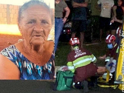 Idosa morre atropelada por moto na BR-163