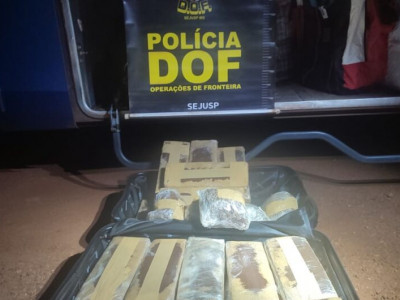 Jovem que seguia com droga para São Paulo é presa pelo DOF em Ponta Porã