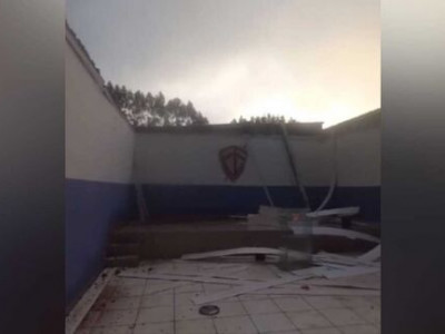 Tempestade destrói igreja prestes a inaugurar em Campo Grande