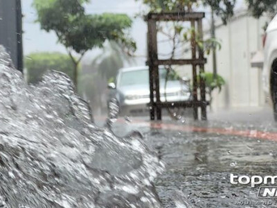Temporal chega com força em Campo Grande