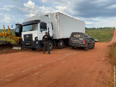 DOF recupera caminhão roubado em SP no início do ano