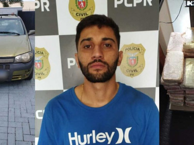 Homem que saiu de Ponta Porã é preso transportando 52 quilos de crack no Paraná