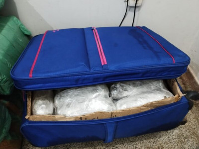 Mala com 14kg de maconha é encontrada abandonada na rodoviária