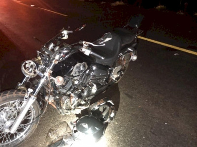Motociclista morre e mulher fica ferida em acidente na BR-376, em Nova Andradina