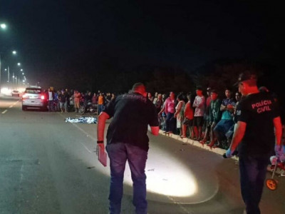 Mulher morre atropela por motocicleta na MS-156, em Dourados