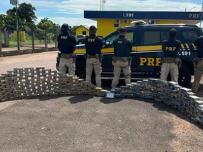 PRF apreende 274 Kg de cocaína em Coxim