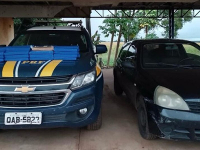 Homem é preso com 35kg de maconha em fundo falso de veículo