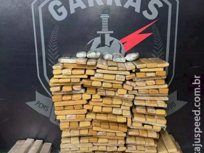 Polícia apreende 50 munições e 300 kg de droga, em Campo Grande