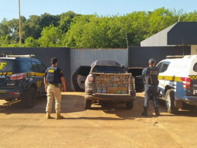 PRF apreende 1 tonelada de maconha em Jardim