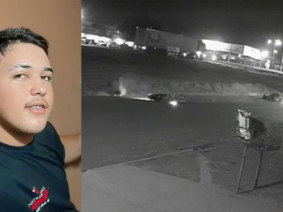 Câmera registra capacete voando em acidente com morte em Ribas