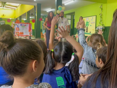 Crianças de MS aprendem como evitar a Síndrome Mão-Pé-Boca