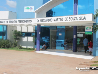 Esfaqueado pede socorro na UPA Vila Almeida