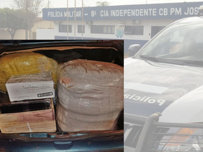 PM apreende veículo com mercadoria irregular em Sidrolândia