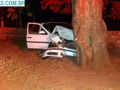 Três pessoas ficam feridas em acidente na MS-267, em Batayporã